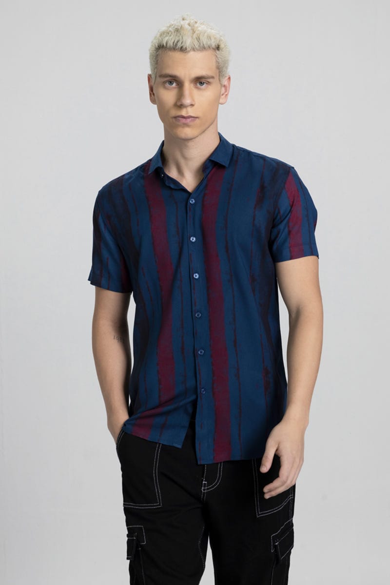 Men's Vertical Stripe Casual Shirt
